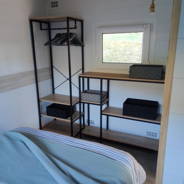 Chambre mobil home Bambou